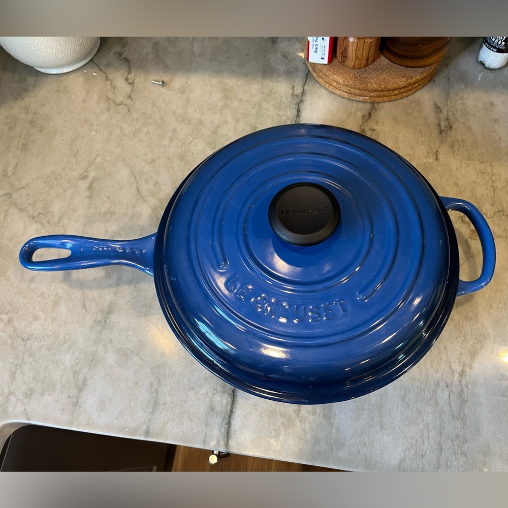 Le Creuset Lapis Enameled Cast Iron Cassadou 3.75 quart (3.6 Liters) #26